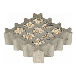 Aquadraintegel 30x30x8 Gris met licht grind 002462 | Steenvoordeel