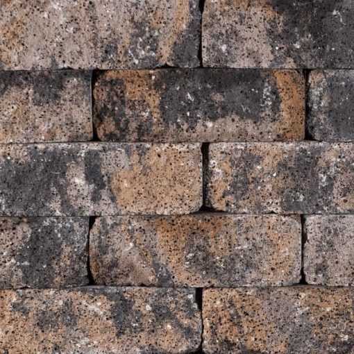 Partij (36 stuks) Splitrock 32x13x11 cm Grigio Camello Getrommeld - 519596 - Steenvoordeel
