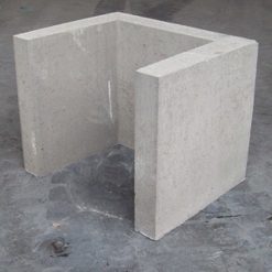 U-element 40x40x40 cm grijs - 522312 - Nu online kopen op Steenvoordeel.nl