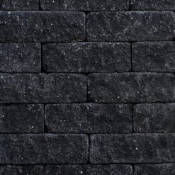 Partij (30 stuks) Splitrock 32x13x11 cm Antraciet Getrommeld - 519595 - Steenvoordeel.nl