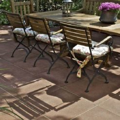 Oud Hollandse Grote tegel 100x100x5 cm roodbruin 23901 | Steenvoordeel