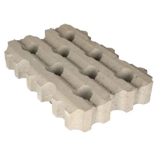 Grastegel 61x41x12 cm grijs geribbeld MP 2425 | Steenvoordeel
