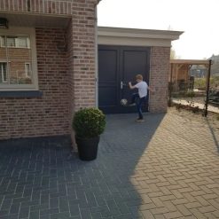 BSS 8cm Komo met deklaag zwart | bestellen bij Steenvoordeel.nl