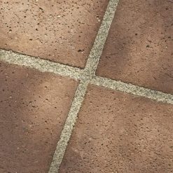 Oud Hollandse tegel 80x80x5 gewapend roodbruin - 25851 - Steenvoordeel