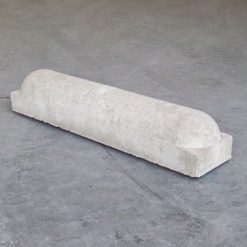 Parkeer- of stootband 2x rond grijs 95x20x17 cm - 26884 - Steenvoordeel.nl