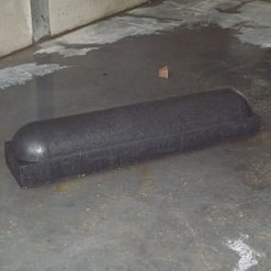 Parkeer- of stootband 2x rond zwart 95x20x17 cm - 26887 - Steenvoordeel.nl