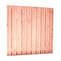Douglas tuinscherm 180x180 19+2 planks cm recht geschaafd en onbehandeld