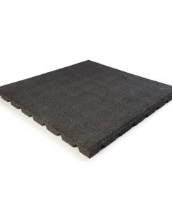 Aslon rubber veiligheidstegel zwart 50x50x2,5 cm 282674 | Steenvoordeel