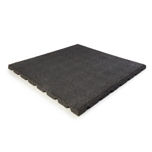 Aslon rubber veiligheidstegel zwart 50x50x2,5 cm 282674 | Steenvoordeel