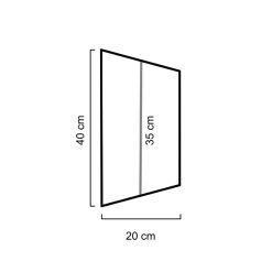 Regentegel Basis Grijs Maatschets 284195 | Steenvoordeel