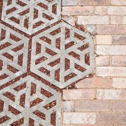 Eco-tegel 37,5x37,5x7 cm grijs 287271 | sfeervol en duurzaam met producten van Steenvoordeel.nl