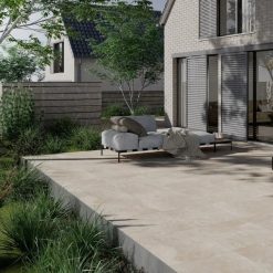 GeoCeramica Marmostone 60x60x4 cm beige | bestellen bij Steenvoordeel.nl