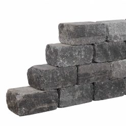 Palissade-Stapelblok Splitton 25x12x12 Matterhorn Getrommeld - 29855 - Steenvoordeel.nl