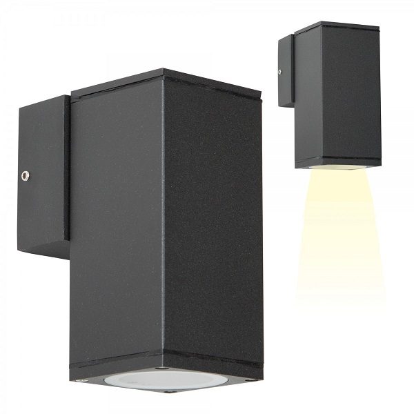 Buitenlamp Kelvin Down zwart - 33587 - Steenvoordeel.nl