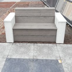 Bankje van 2 kleuren steigerhout | Steenvoordeel
