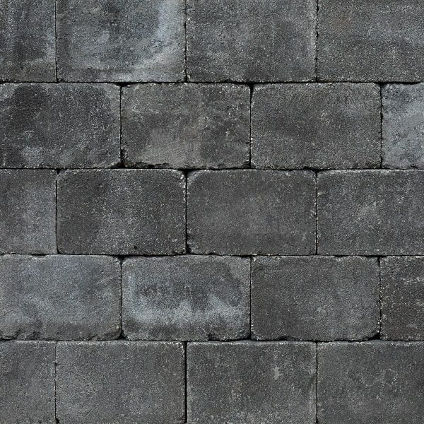 39185 -Trommelsteen 21x14x7 cm antraciet | Steenvoordeel