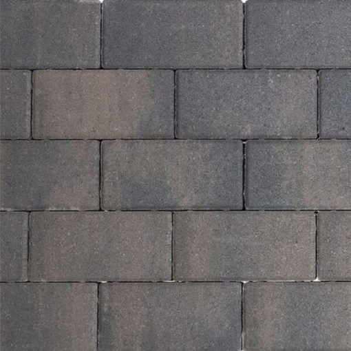 Design Brick 8cm Glad Dark Sepia Mini Facet 40640 | Steenvoordeel