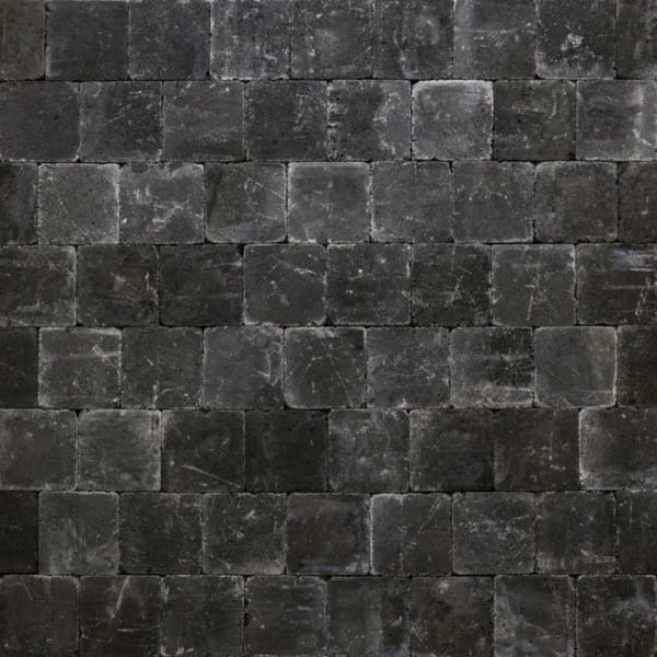 Tumbelton Extra 15x15x6 cm Coal | Bestellen bij Steenvoordeel.nl