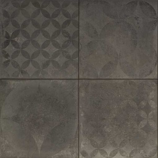 Keramische tegel Cerasun 3+1 60x60x4 Concrete Decor 60x60x4 Graphite 42169 | Steenvoordeel