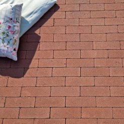 444324 Dikformaat strak 21x7x8cm gebakken bruin sfeer - Nu online bij Steenvoordeel