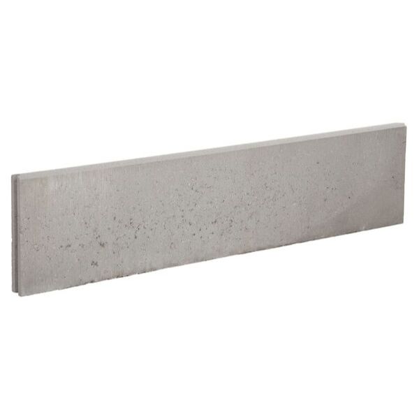 Graskantband ronde kop 5x25x100 cm grijs | Bestellen bij Steenvoordeel.nl