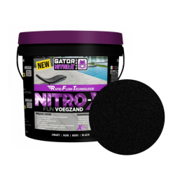 Gator Nitro X fijn voegmortel Zwart 12,5 kg emmer | Bestellen bij Steenvoordeel.nl