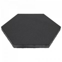 60 Plus Soft Comfort zeskant 60/52,5x30x4 cm Nero | Bestellen bij Steenvoordeel.nl