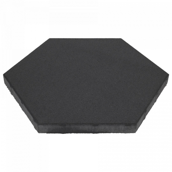 60 Plus Soft Comfort zeskant 60/52,5x30x4 cm Nero | Bestellen bij Steenvoordeel.nl