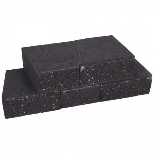 GardenWall 15/22x18,5x10 cm Nero | Bestellen bij Steenvoordeel.nl