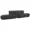 Linia Excellence getrommeld 15x15x60 cm Nero | Bestellen bij Steenvoordeel.nl