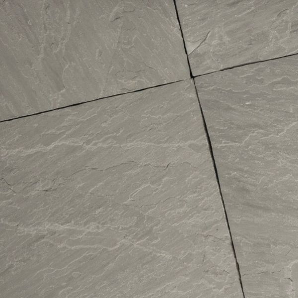 Kandla natuursteen tegel 60x60x2 cm Grey Basic | Bestellen bij Steenvoordeel.nl
