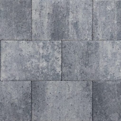 Straksteen 20x30x6 Grijs-Zwart