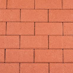 Halve Betonstraatsteen 8cm KBV Rood - 20082 - Steenvoordeel.nl