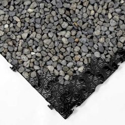 Grindplaat Multidal 114x79x3 cm zwart - 523268 met grind | Steenvoordeel.nl