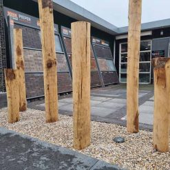 Kastanje paal diameter 16/18 cm geschild en ongepunt | kopen bij Steenvoordeel