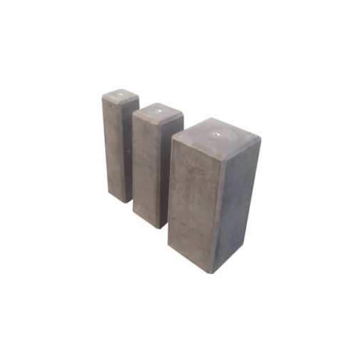 betonpoer zwart met schroefhuls M16 zwart diverse maten | Steenvoordeel