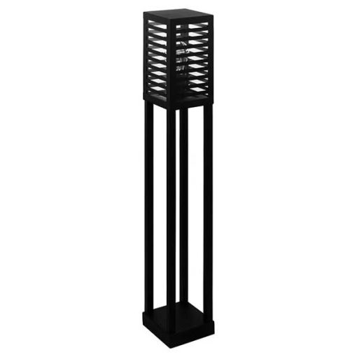 ALAMONTE 3 paal-1 E27 IP44 H-1000 zwart-glas