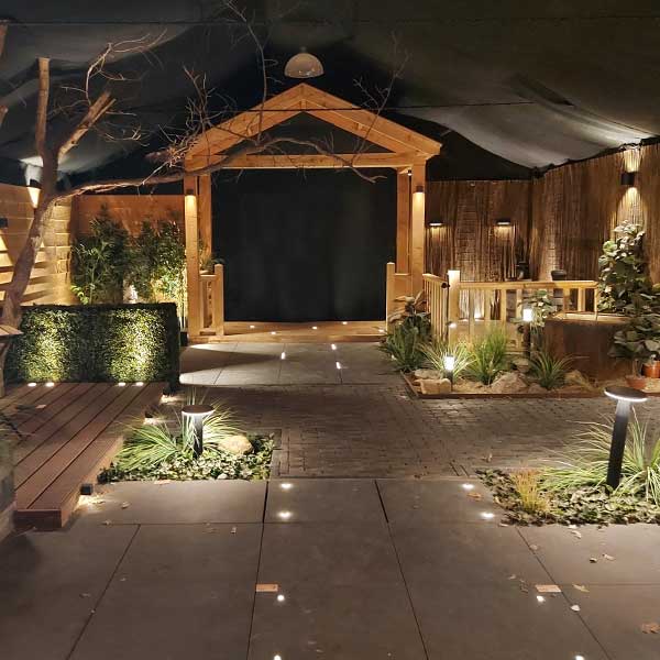 Binnentuin Steenvoordeel verlichting gevestigd in Ermelo