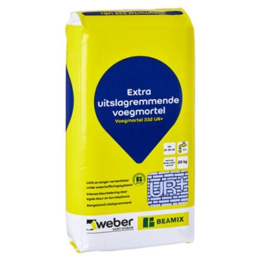 Weber Beamix Voegmortel 332 UR+ 25 kg - Steenvoordeel